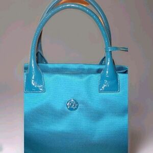 JOY E*Lite Teal Handbag Tote Chic Tuff Tech Croco-Embossed Wristlet w/ RFID